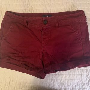 American Eagle Outfitters Maroon Shorts